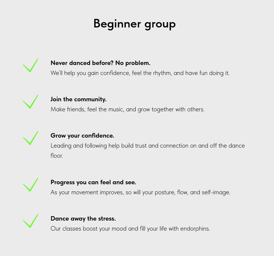 After — clearer benefits with strong headings