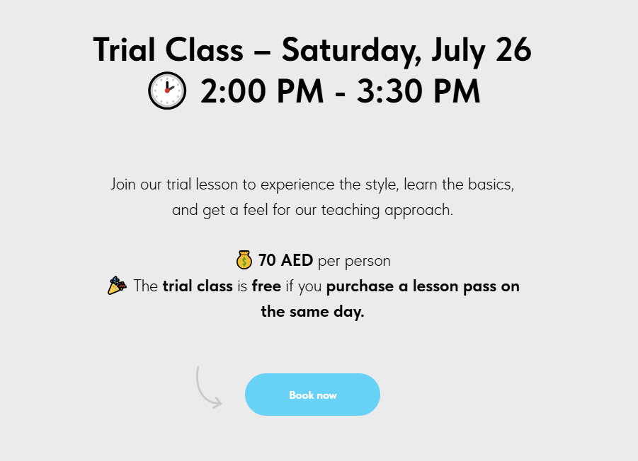 After — scannable info with emojis and bolding